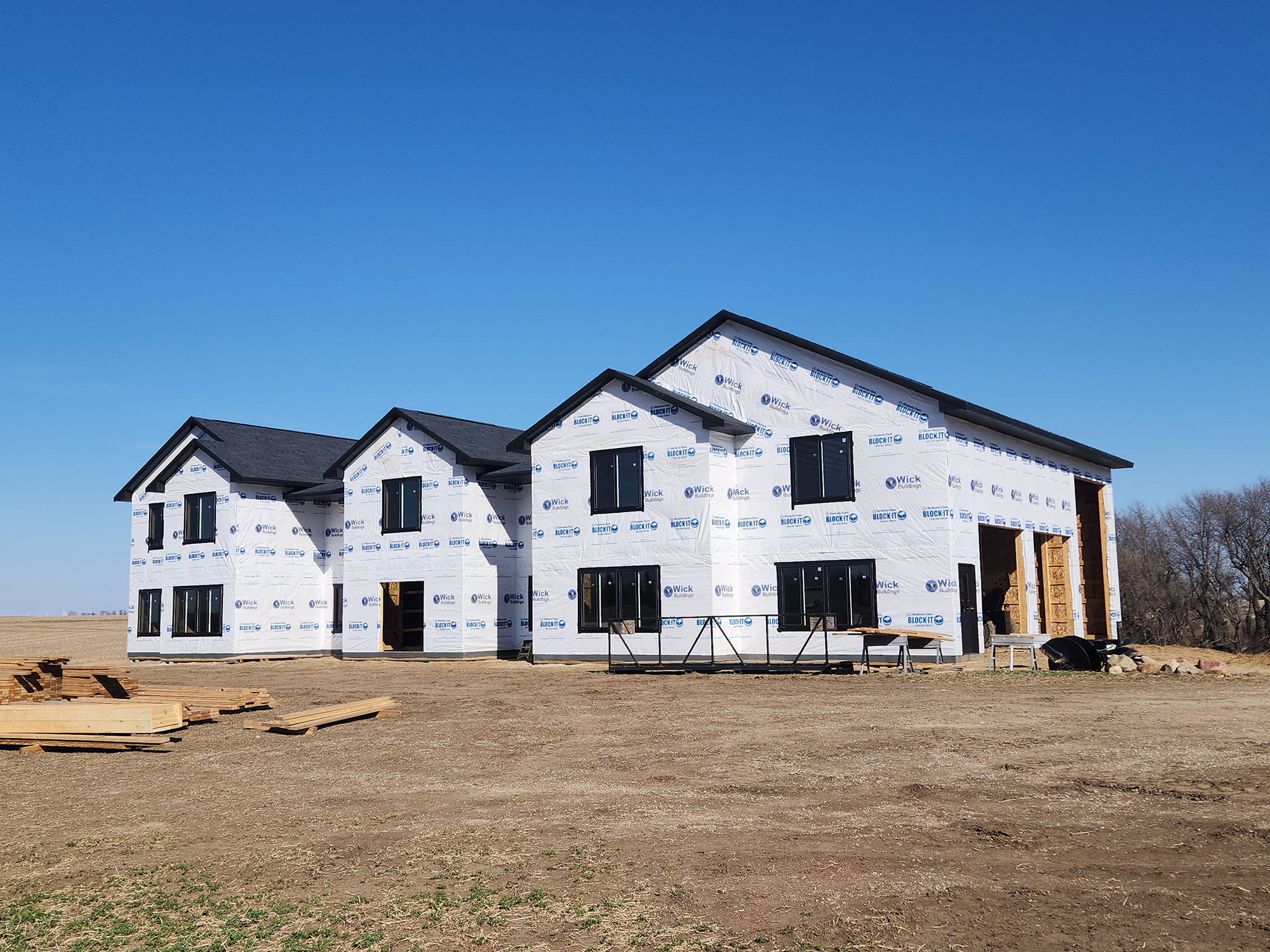 Pole barn home construction